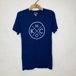Bunker Blue KCMO Graphic Logo T Shirt City Pride Small Kansas City
